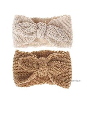 Knitted Knotbow Turban Rabbit Ear Headbands Baby Girls Head Wrap